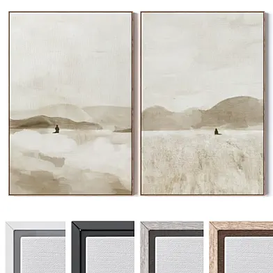 Set of large wall paintings 3114