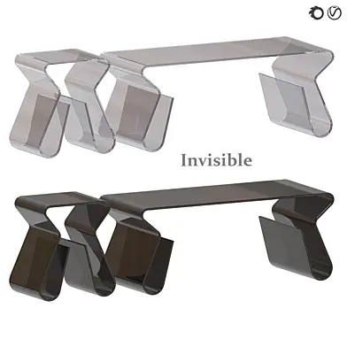 Кофейный и приставной столик Invisible