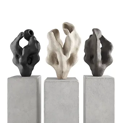 Abstract Coral art sculpture
