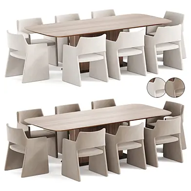 Foley Dining Chair and Glide Dining Table