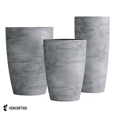 CONCRETIKA коллекция кашпо CONUS concrete OM