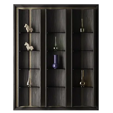 Shelving unit in modern minimalist style