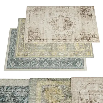 Windsor Distressed Area & Washable Throw Rug by KOHLS