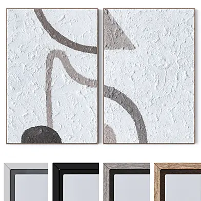 Set of large wall paintings 3130