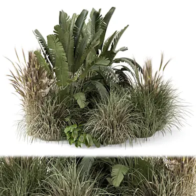 Outdoor Plants Bush -Bush Set 2211