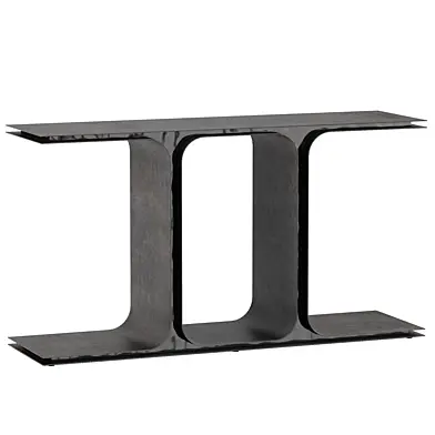 cb2 - Ipsilon Black Metal Console Table