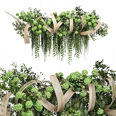 Green Leaves Chandelier