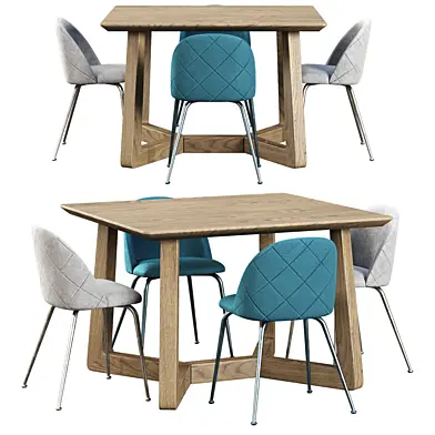 Edu Furniture Dining Set V8 / Набор обеденной мебели