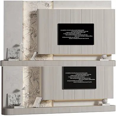 tv wall minimal set 15