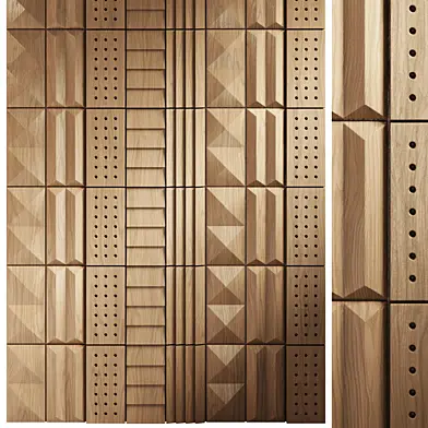 Wooden Tiles Wall Panel 3