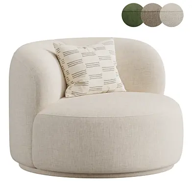 Fickle Cream Swivel Chair