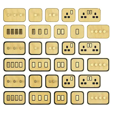 Pushka Gold sockets and switches