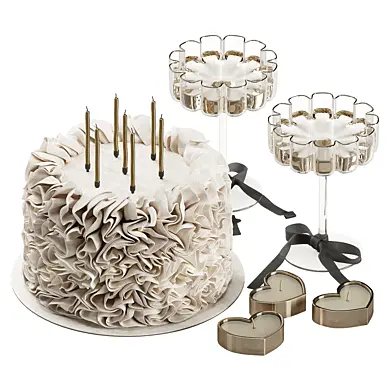 Декоративный набор с тортом | Decorative Set 011 KM