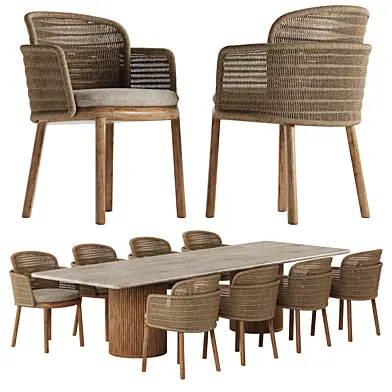 Tribu Suro chair Otto table set