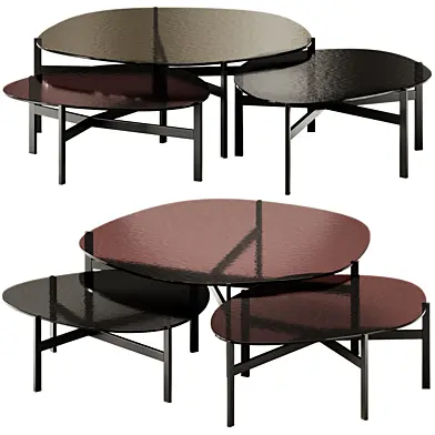 Flac Glass Coffee Table by Bonaldo