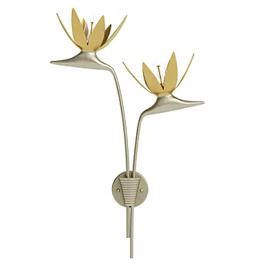 Paradiso Gold & Silver Wall Sconce, Left