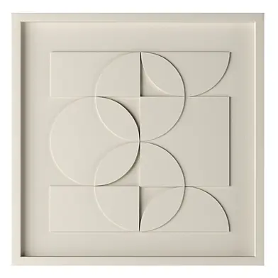 3d wall art Harmony (Geometric Relief)