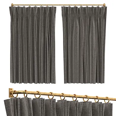 French Curtain with a rotating cornice