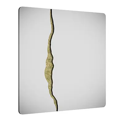 Fracture Square Frameless Mirror