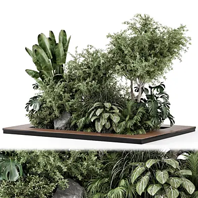 Outdoor Garden Set Bush and Tree - Garden Set 2423