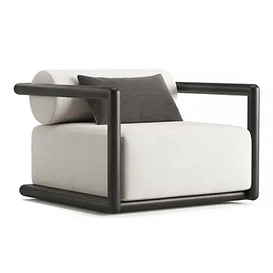 RH PALMA ALUMINUM SWIVEL LOUNGE CHAIR