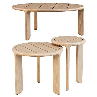 Sutherland Furniture: Radia Wood - Coffee and Side Tables