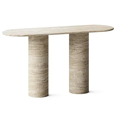Urban Mood Matteo Modern Travertine Console Table