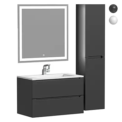 Комплект мебели для ванной комнаты Uperwood Tanos 80 см