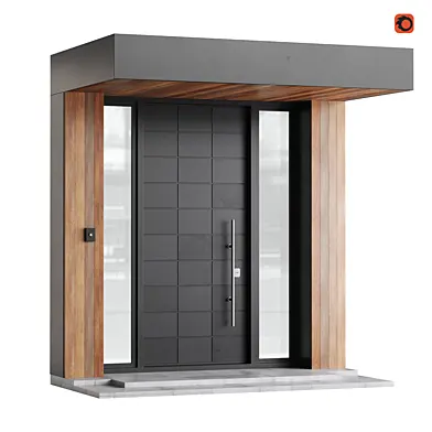 Modern entrance door 02