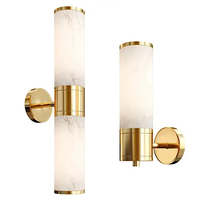 Brass Marble Wall Lamp