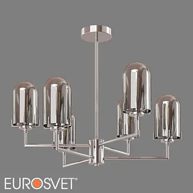 ОМ Потолочная люстра со стеклянными плафонами Eurosvet 60156/6 Pluto