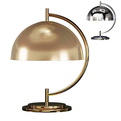 Melani Polished Brass Dome Table Lamp