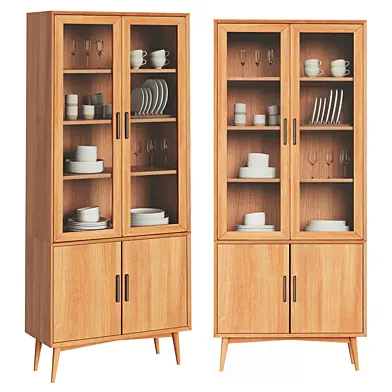 Mid-Century Glass Cabinet by West Elm