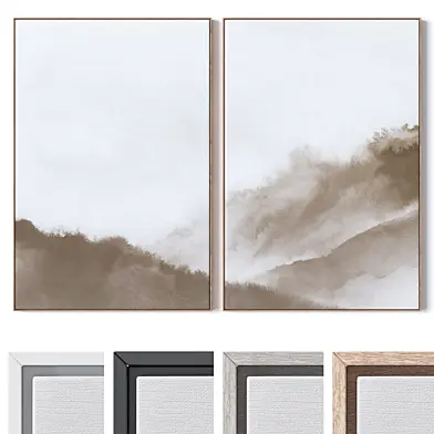 Set of large wall paintings 3260
