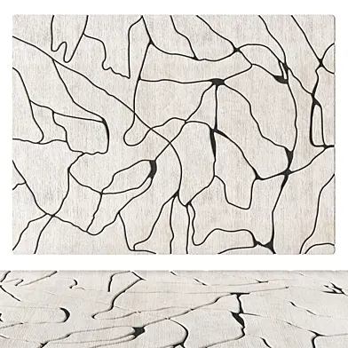 Beige base carpet with black lines