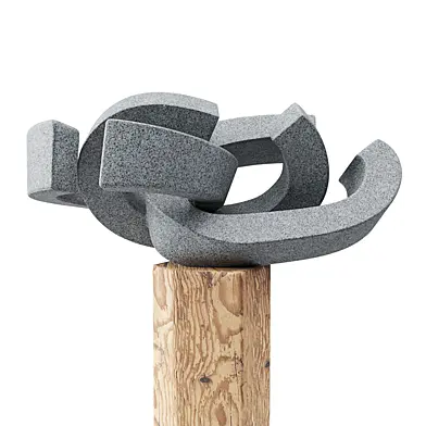 Staple art sculpture