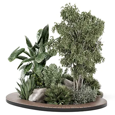 Outdoor Garden set Bush And Tree - Garden Set 2482
