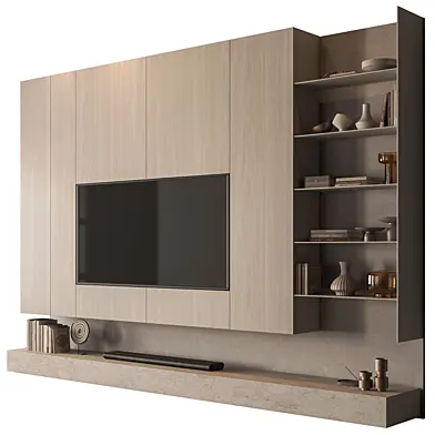 TV Wall Wooden - Set 178