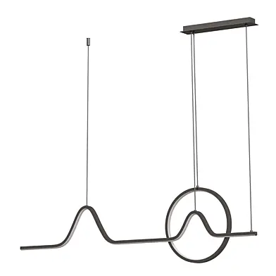 Minimalist Aluminum LED Dining Room Pendant Lamp â€“ Curve Art Island Lighting