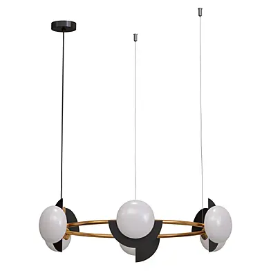 Pendant lamp with glass shades