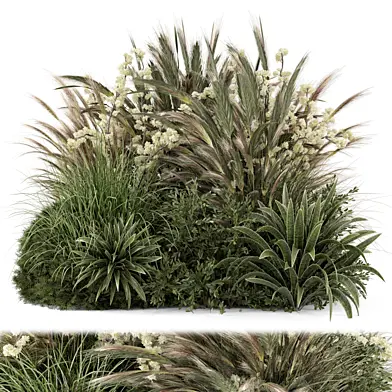 Outdoor Plants Bush Set 2522