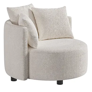 Plume Snow Boucle Chair