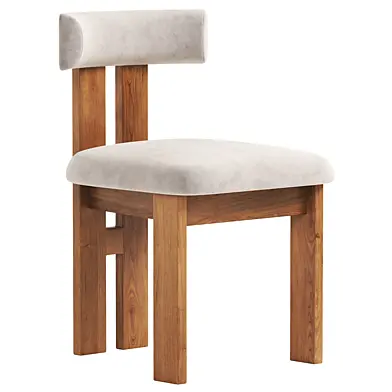 Ceremonie Natural Boucle Dining Chair by Athena Calderone