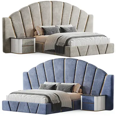 Luxury Bed Frame with Tall Headboard