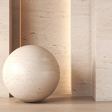 Travertine Texture 4K - Seamless