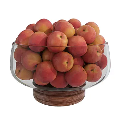 Nectarine glass bowl