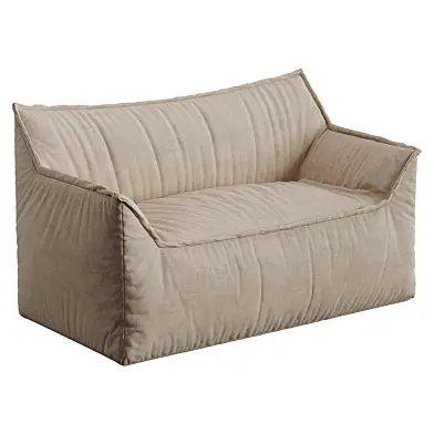 Frameless sofa loft natural linen
