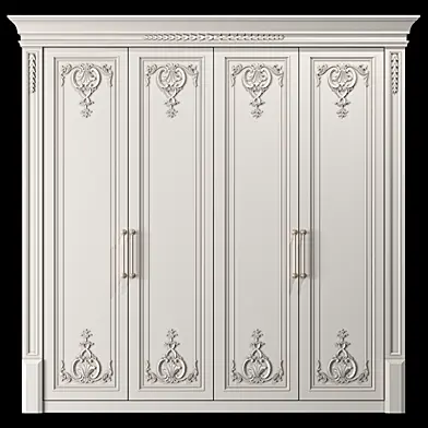 blk wood classical wardrobe art 0018