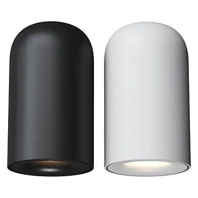 Spot with rounded cylindrical design mount