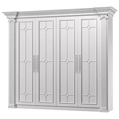 blk wood classcial wardrobe art 103